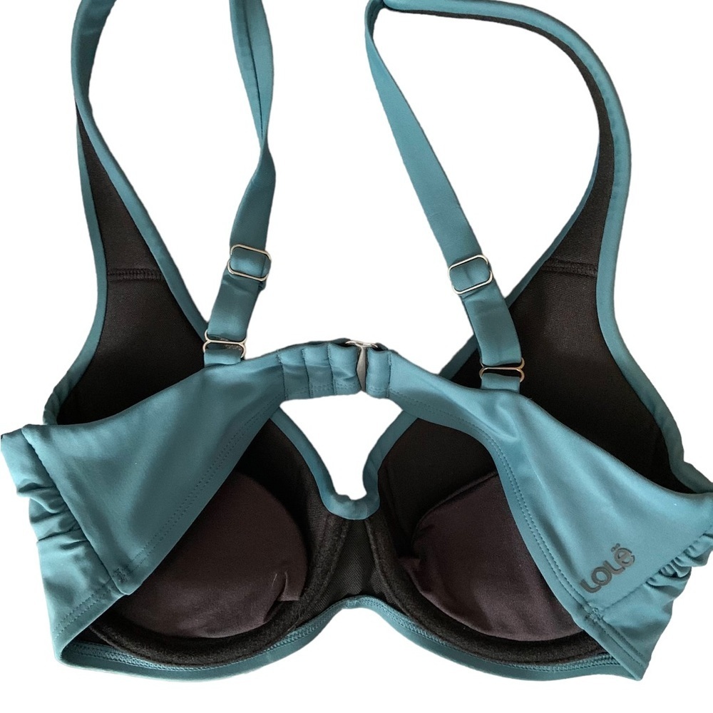 💙1Set of 3 MCX: 2 small tops bikinis-Turquoise small Reversible bottom LIKE NEW💙 - Picture 3 of 11